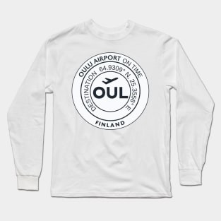 Airport code OUL OULU Long Sleeve T-Shirt